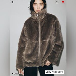 H&M Soft Brown Kids Puffer Jacket